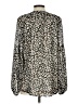 Unbranded 100% Polyester Animal Print Brown Black Long Sleeve Blouse Size L - photo 2