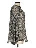 Unbranded 100% Polyester Animal Print Brown Black Long Sleeve Blouse Size L - photo 4