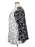 Logo Layers Silver 3/4 Sleeve Blouse Size 2X - photo 5