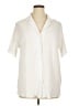 Shein Curve 100% Polyester Ivory Short Sleeve Blouse Size 14 Plus (1) - photo 1