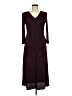 Connected Apparel 100% Polyester Burgundy Casual Dress Size 6 - photo 1