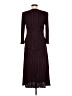 Connected Apparel 100% Polyester Burgundy Casual Dress Size 6 - photo 2