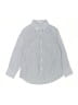 Crewcuts Outlet Chevron-herringbone Blue Long Sleeve Button-Down Shirt Size S (estimated, kids) - photo 1