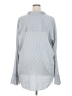 Trouve 100% Polyester Metallic Silver Long Sleeve Blouse Size XXL - photo 2