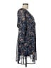 Assorted Brands 100% Polyester Paisley Floral Blue Casual Dress Size M - photo 4