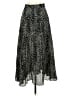 Max Studio 100% Polyester Animal Print Black Casual Skirt Size XS - photo 2