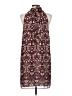 Max Studio 100% Polyester Paisley Burgundy Casual Dress Size L - photo 2