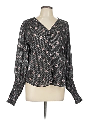 Veronica Beard Long Sleeve Silk Top (view 1)