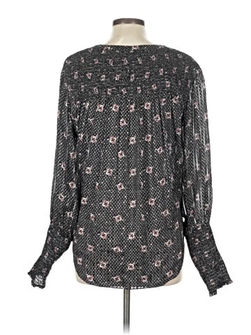 Veronica Beard Long Sleeve Silk Top (view 2)