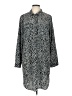Old Navy 100% Polyester Animal Print Black Kimono Size L - photo 1