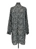 Old Navy 100% Polyester Animal Print Black Kimono Size L - photo 2