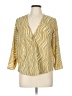 MICHAEL Michael Kors Gold 3/4 Sleeve Blouse Size L - photo 1