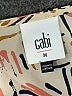 CAbi 100% Polyester Print Tan 3/4 Sleeve Blouse Size M - photo 7