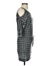 Armani Exchange 100% Wool Houndstooth Gray Casual Dress Size S - photo 4