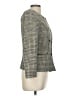 Kasper A.S.L. Houndstooth Plaid Gray Blazer Size 6 - photo 4