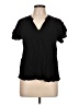 Old Navy Black Short Sleeve Blouse Size L - photo 1