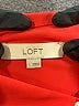 Ann Taylor LOFT 100% Polyester Orange Long Sleeve Blouse Size L - photo 7