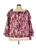 impulsive Purple 3/4 Sleeve Blouse Size 2X - photo 1