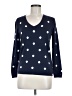 Tommy Hilfiger 100% Cotton Polka Dots Blue Pullover Sweater Size M - photo 1
