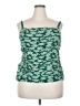 Torrid 100% Polyester Floral Green Sleeveless Top Size 2X Plus (2) - photo 1