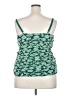Torrid 100% Polyester Floral Green Sleeveless Top Size 2X Plus (2) - photo 2