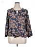 Beacon 100% Polyester Blue 3/4 Sleeve Blouse Size XL - photo 1