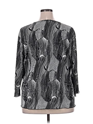 Brittany Black 3/4 Sleeve Blouse (view 2)