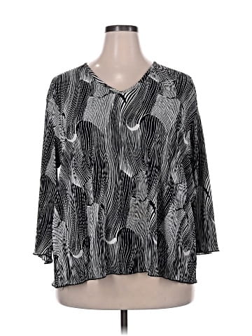 Brittany Black 3/4 Sleeve Blouse (view 1)
