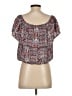 Roan + Ryan 100% Rayon Red Short Sleeve Blouse Size S - photo 2