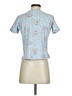 Classic Elements 100% Cotton Floral Blue Short Sleeve T-Shirt Size 4 (petite) - photo 2