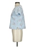 Classic Elements 100% Cotton Floral Blue Short Sleeve T-Shirt Size 4 (petite) - photo 5