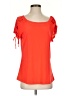 Perseption Concept Orange Short Sleeve Top Size S - photo 1