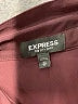 Express 100% Polyester Solid Burgundy Long Sleeve Blouse Size XS - photo 7