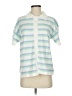 Unbranded Stripes Blue Short Sleeve Blouse Size S - photo 1