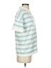 Unbranded Stripes Blue Short Sleeve Blouse Size S - photo 4