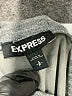 Express Solid Gray Casual Dress Size S - photo 7