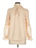 Unbranded 100% Polyester Ivory Long Sleeve Blouse Size M - photo 1