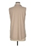 NY Collection Tan Sleeveless Button-Down Shirt One size - photo 2