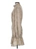 Shein 100% Polyester Animal Print Tan Casual Dress Size 6 - photo 5