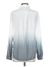 Endless Blu Color Block White Long Sleeve Blouse Size S - photo 2
