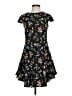 Likely 100% Polyester Floral Black Casual Dress Size 4 - photo 1