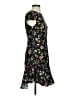 Likely 100% Polyester Floral Black Casual Dress Size 4 - photo 4
