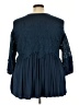 Roaman's Blue 3/4 Sleeve Blouse Size 18 (L) - photo 2