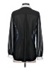 Neiman Marcus 100% Polyester Color Block Gray Long Sleeve Blouse Size S - photo 2