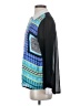 Neiman Marcus 100% Polyester Color Block Gray Long Sleeve Blouse Size S - photo 5