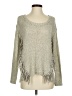Design Lab Lord & Taylor Metallic Silver Pullover Sweater Size S - photo 1
