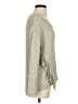 Design Lab Lord & Taylor Metallic Silver Pullover Sweater Size S - photo 4