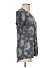 Lularoe Floral Gray Short Sleeve T-Shirt Size XS - photo 4