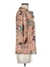 J by Joie 100% Polyester Paisley Tan 3/4 Sleeve Blouse Size M - photo 4