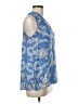 Violet & Claire 100% Polyester Blue Sleeveless Blouse Size M - photo 4